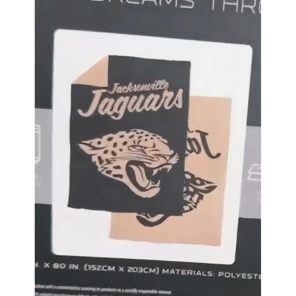 Logo‎ Brands Jacksonville Jaguars Luxe Dreams Throw, 60